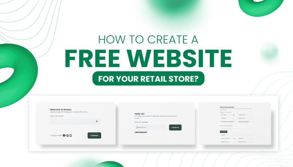 How to create a free website for your retail store?